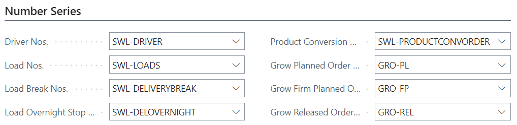 Silverleaf Setup Number Series FastTab